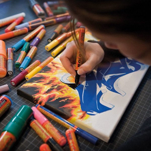 Живопись фломастерами