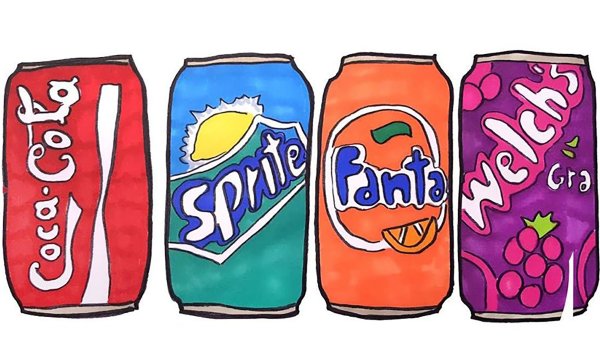 Рисунки для срисовки еда