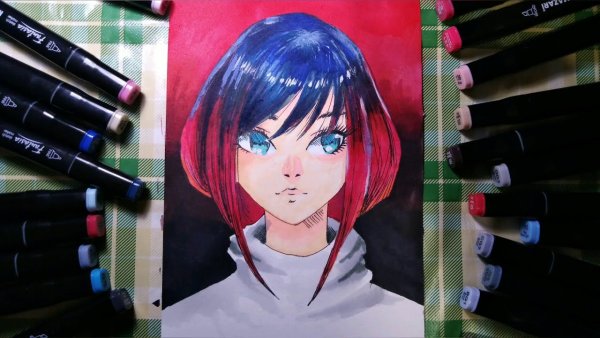 Рисунки маркерами