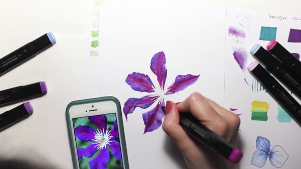 Спиртовые маркеры для рисования