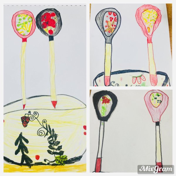 Техника рисования ложкой