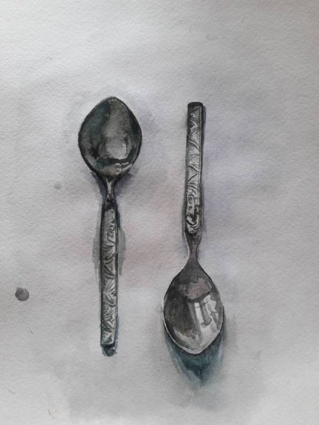 Ложка карандашом