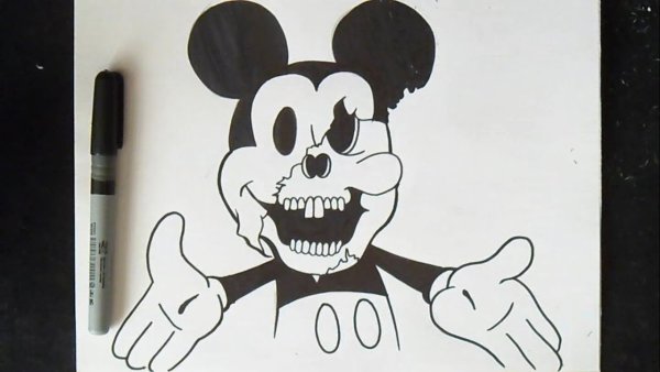 Микки Маус для срисовки