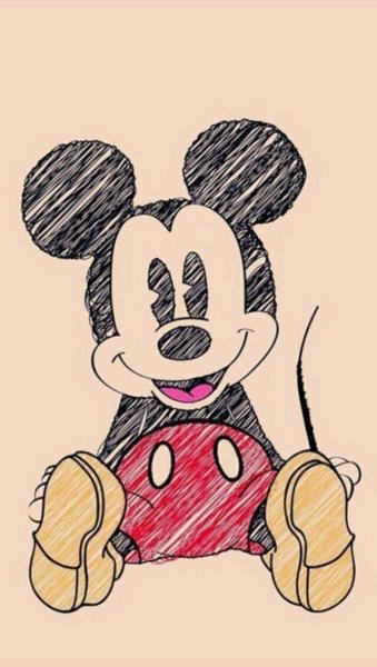 Микимаус для срисовки