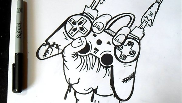 Тату маркером эскизы