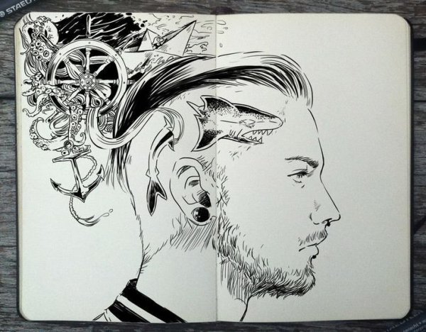 Рисунки маркерами