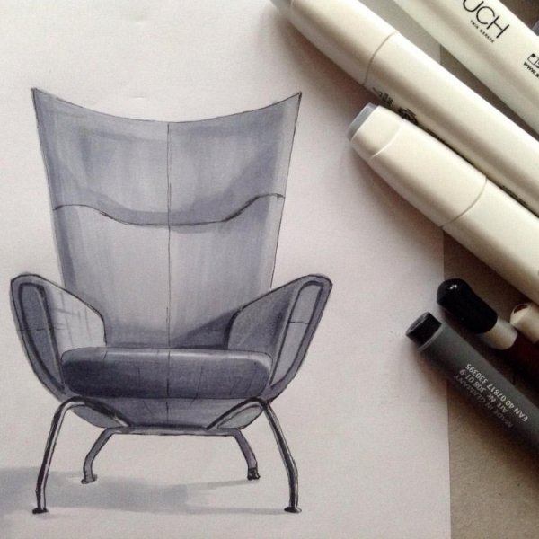 Скетчинг мебель