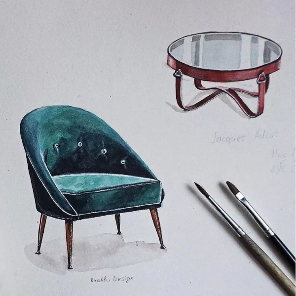 Jacques Adnet стулья