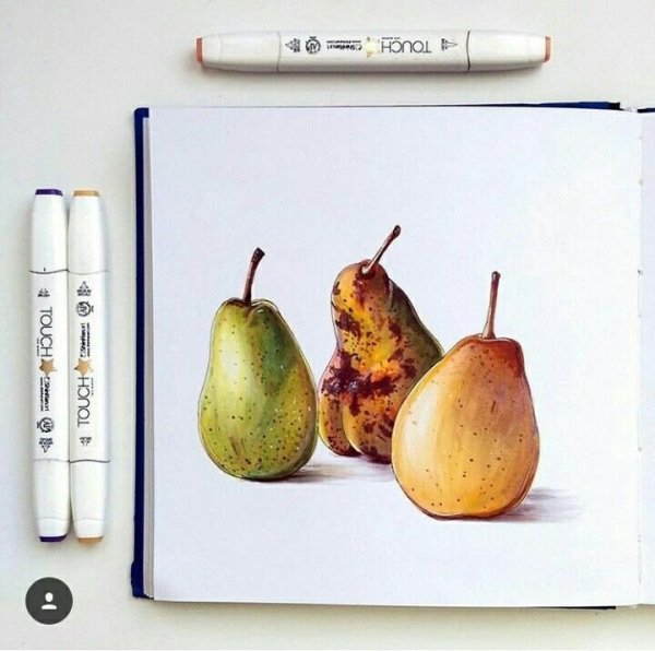 Натюрморт маркерами