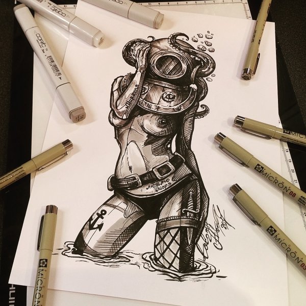 Рисунки фломастерами