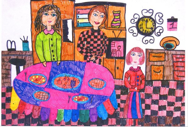 Конкурс рисунков в кругу семьи