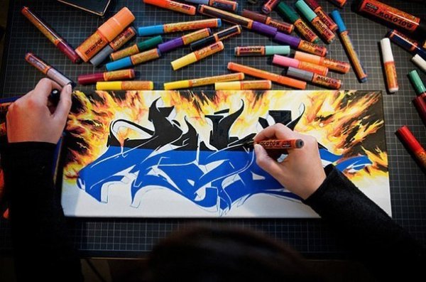 Крутые рисунки на холсте