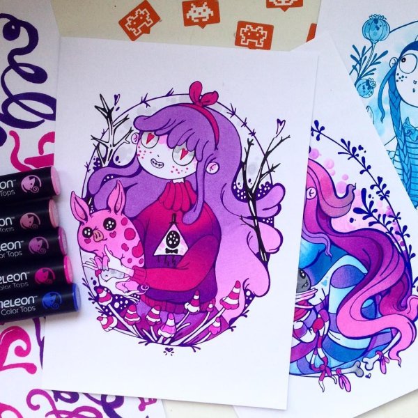 Рисунки для скетчбука Гравити Фолз