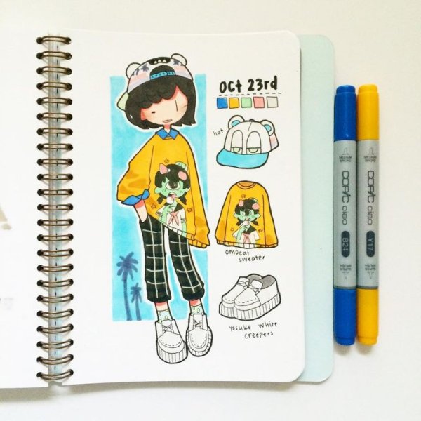 Скетчи kaiami синее платье