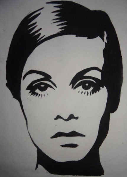 Энди Уорхол силуэт