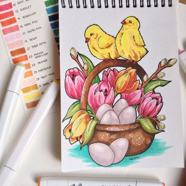 Цыпленок для срисовки