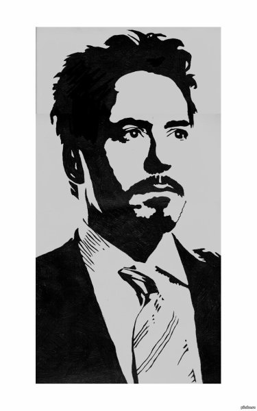 Роби Дауни младший рисунок