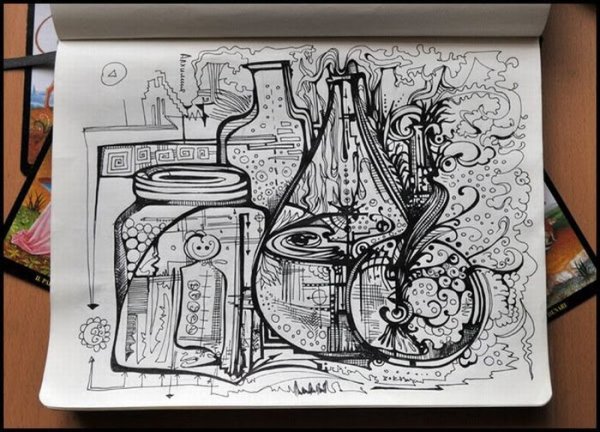 Скетчбук натюрморт