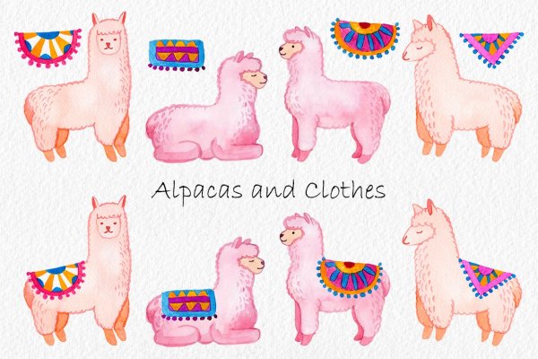 Наклейки альпака