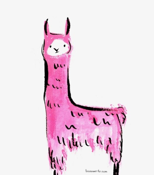 Лама маркерами