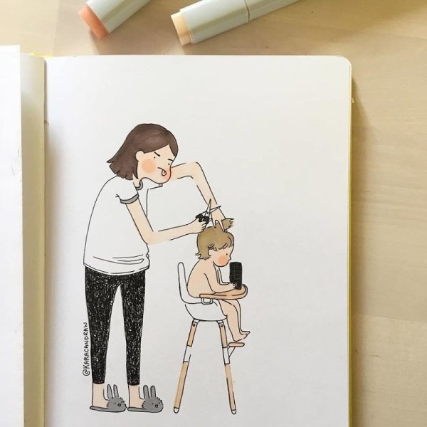 Мама и ребенок скетч