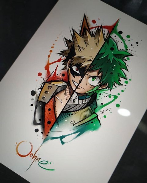 Мидория Изуку в стиле Наруто
