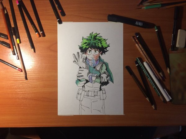 Мидория срисовать