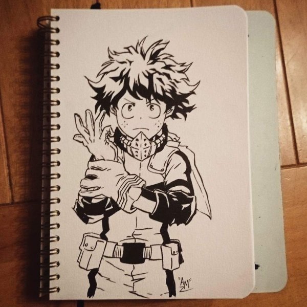Тетрадь Мидори Изуку из аниме