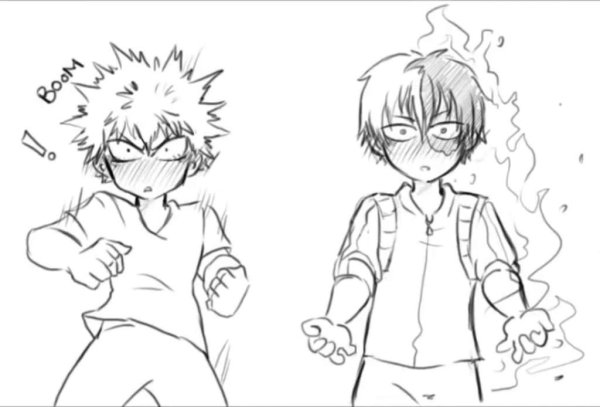 Нарисовать Тодороки из аниме моя геройская Академия