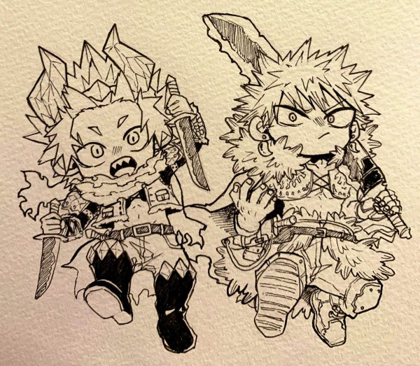 Раскраска аниме деку