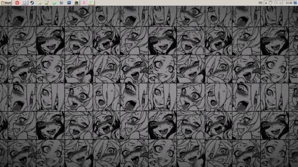 Ахегао много черно белое