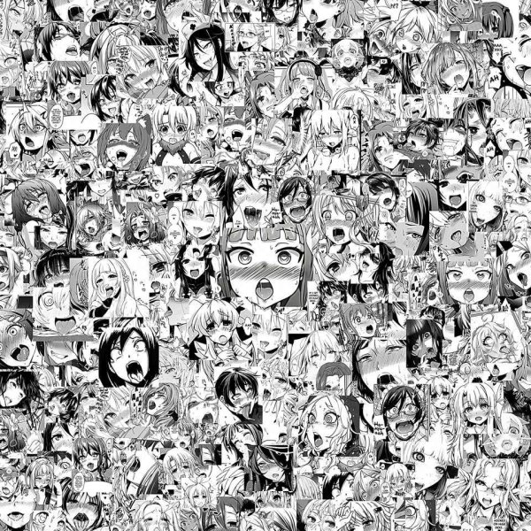 Ахегао коллаж