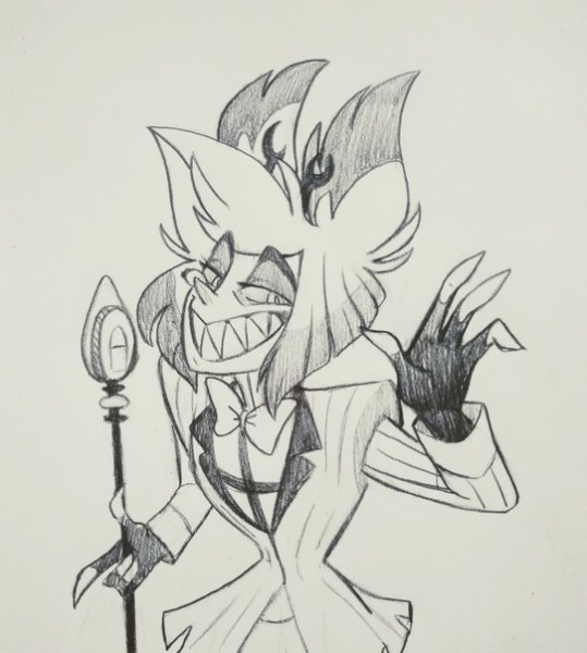 Отель ХАЗБИН Чарли и Аластор черно белые