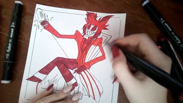 Рисунки фломастером отель ХАЗБИН