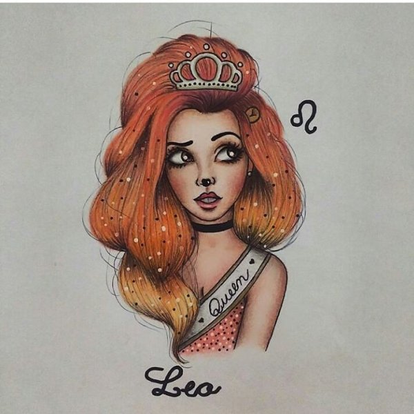 Нарисованные девушки знаки зодиака