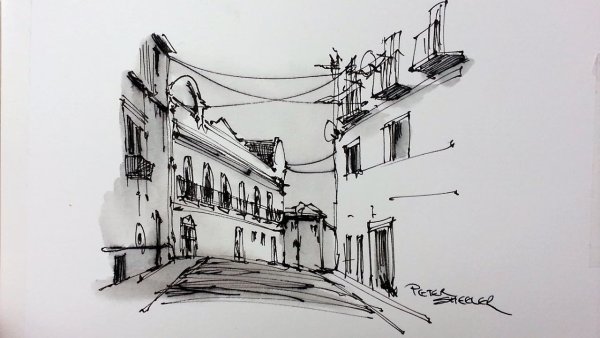 Зарисовки маркерами