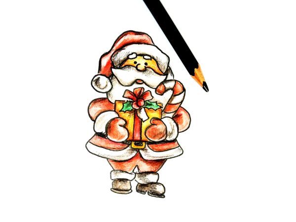 Дед Мороз скетчинг
