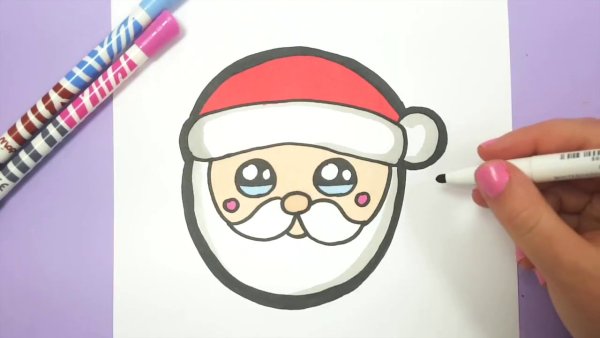 Дед Мороз срисовывать легкий