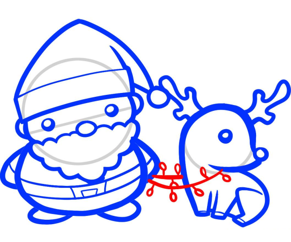 Как нарисовать Деда Мороза