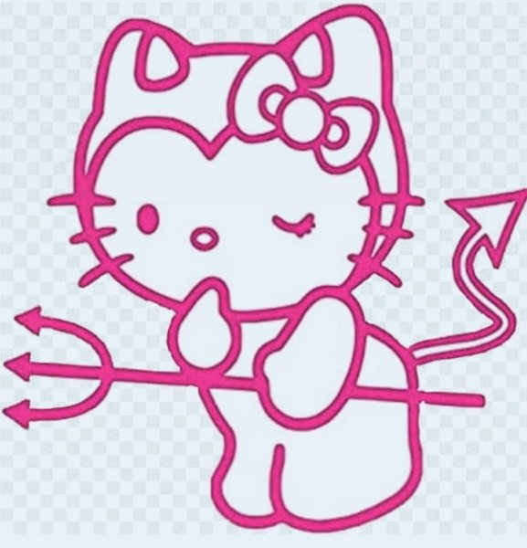 Хелло Китти с рожками