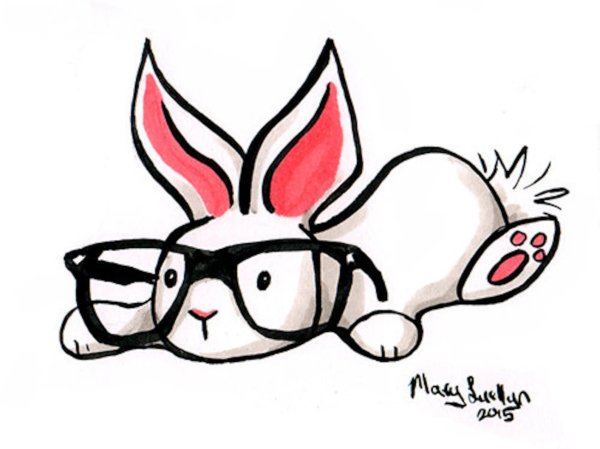 Заяц маркерами