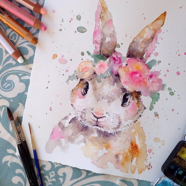 Интересные рисунки акварелью