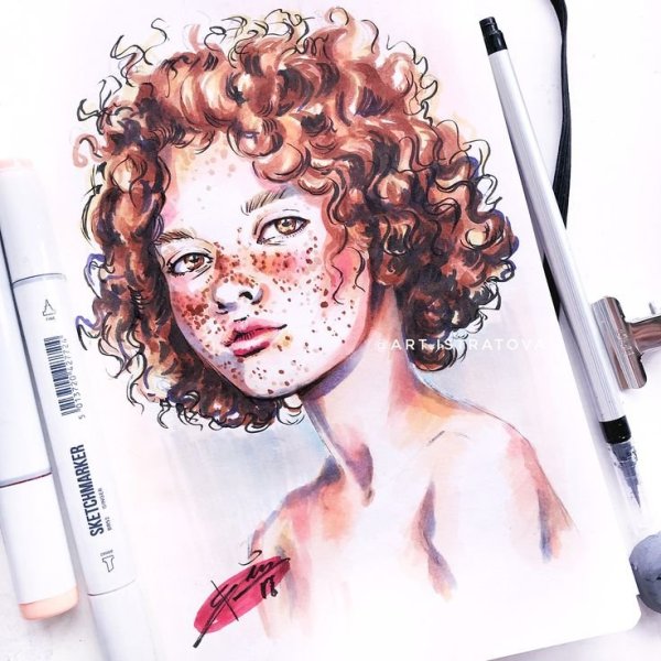 Красивые рисунки маркерами