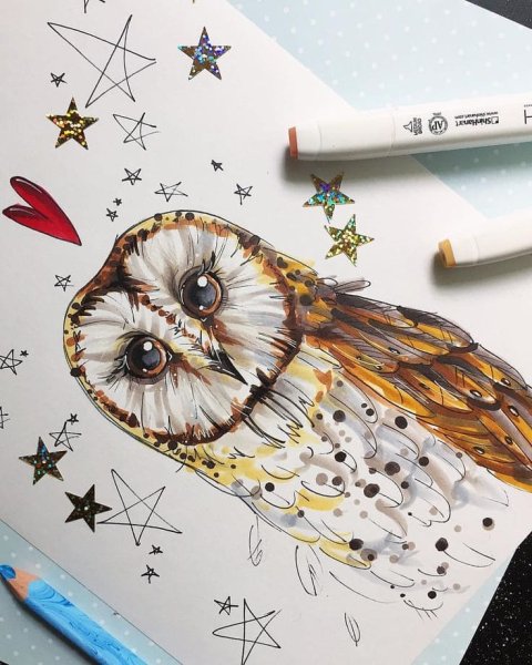 Рисунки фломастерами