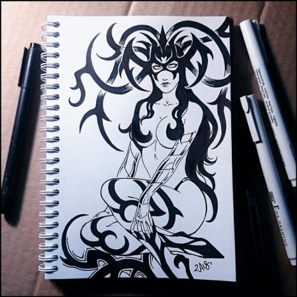 Дьявол ручкой