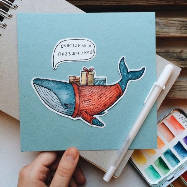 Скетчбук. Киты