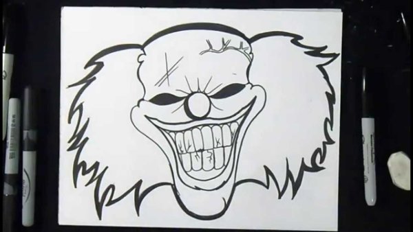 Граффити рисунки на бумаге маркером