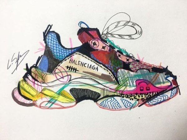 Кроссовки для скетчбука