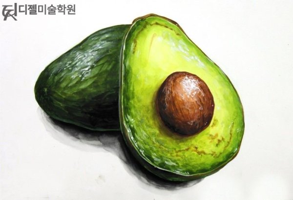 Авокадо карандашом