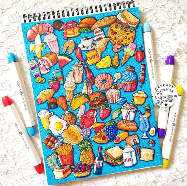 Сладости для скетчбука